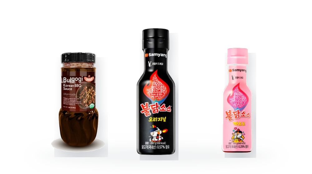 Korean sauces, pastes and condiments