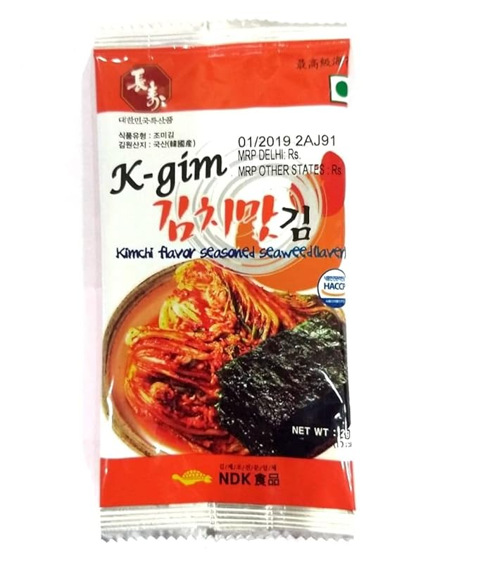 KIMCHI FLAVORED SEAWEED SHEET 88g (22g*4)