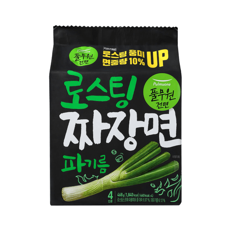 PULMUONE DRIED NOODLES ROASTED JAJANGMYEON CHILLI OIL 102.5g*4
