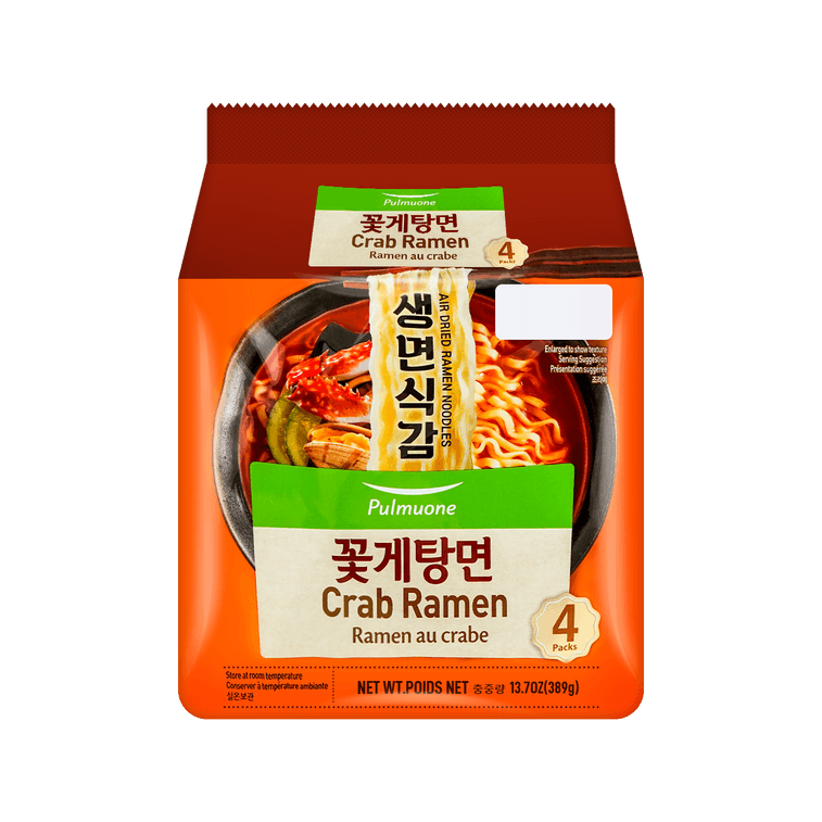 PULMUONE NON-FRIED CRAB SOUP RAMEN 103g*4
